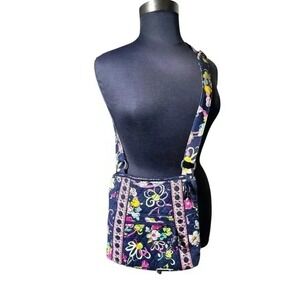 Vera Bradley Crossbody Hipster Bag Ribbons Retired Pattern Adjustable Strap 2012
